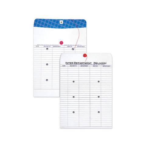 Inter-department Envelope, #97, Two-sided Five-column Format, 10 X 13, White, 100-box
