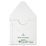 Redi-file Disk Pocket-mailer, Cd-dvd, Square Flap, Perforated Flap Closure, 6 X 5.88, White, 10-pack