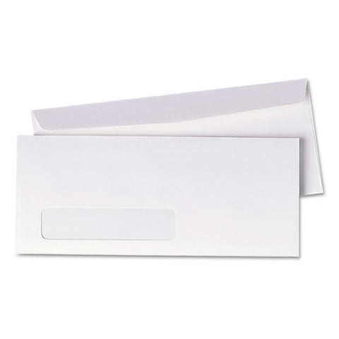 Window Envelope, #10, Commercial Flap, Gummed Closure, 4.13 X 9.5, White, 500-box