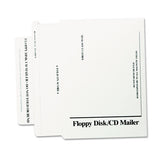 Disk-cd Foam-lined Mailers, Square Flap, Redi-strip Closure, 8.5 X 6, White, 25-box