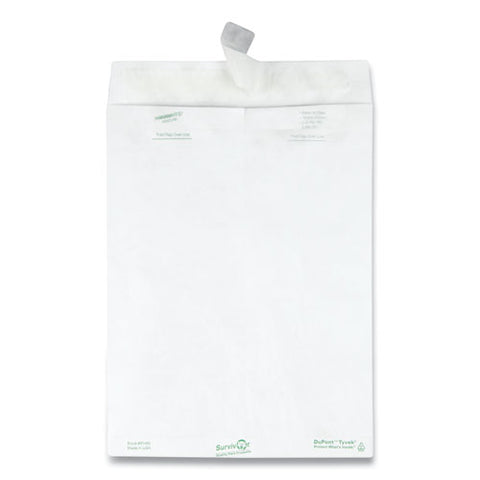 Catalog Mailers, Dupont Tyvek, #10 1-2, Square Flap, Redi-strip Closure, 9 X 12, White, 100-box