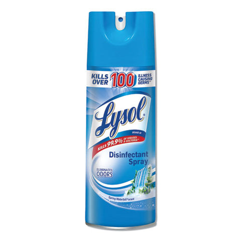 Disinfectant Spray, Spring Waterfall, Liquid, 12.5 Oz Aerosol Spray, 12-carton
