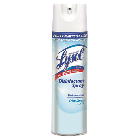 Disinfectant Spray, Crisp Linen, 19 Oz Aerosol Spray