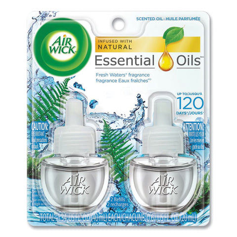 Scented Oil Refill, Fresh Waters, 0.67 Oz, 2-pack
