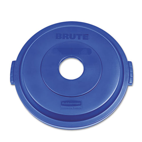 Bottle-can Recycling Top For Brute 32 Gal Containers, Blue