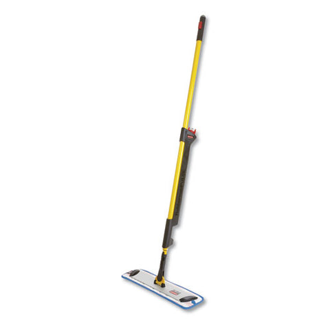 Pulse Microfiber Spray Mop System, 56" Overall Mop Length, 17" Frame, 52" Yellow Handle