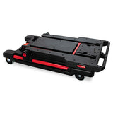 Convertible Utility Cart, Two-shelf, 23.88w X 45.13d X 34.38h, Black