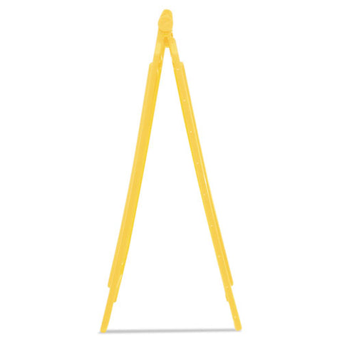 Caution Wet Floor Floor Sign, Plastic, 11 X 12 X 25, Bright Yellow, 6-carton