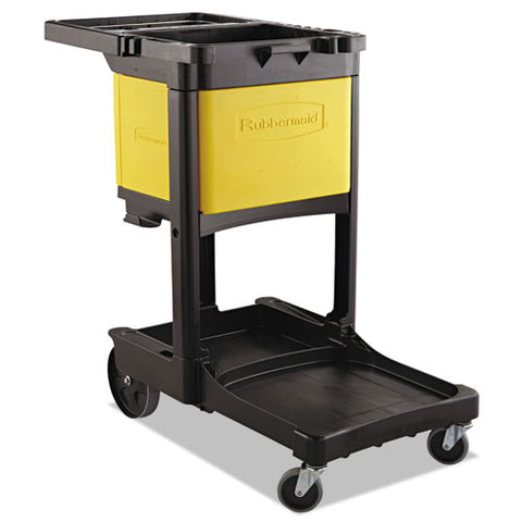 Locking Cabinet, For Rubbermaid Commercial Cleaning Carts, Yellow