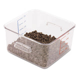Spacesaver Square Containers, 4 Qt, 8.8 X 8.75 X 4.75, Clear
