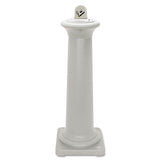 Groundskeeper Tuscan Receptacle, 13 X 13 X 38.38, Sandstone