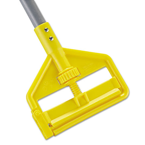 Invader Fiberglass Side-gate Wet-mop Handle, 1 Dia X 54, Gray-yellow