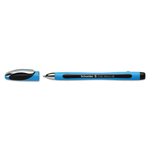 Slider Memo Xb Stick Ballpoint Pen, 1.4 Mm, Black Ink, Blue-black Barrel, 10-box