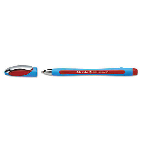 Slider Memo Xb Stick Ballpoint Pen, 1.4 Mm, Red Ink, Blue-red Barrel, 10-box