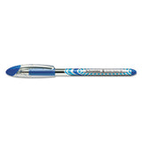 Slider Stick Ballpoint Pen, 0.8 Mm, Blue Ink, Blue-silver Barrel, 10-box