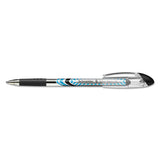 Slider Stick Ballpoint Pen, 1.4 Mm, Black Ink, Black-silver Barrel, 10-box