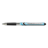 Slider Stick Ballpoint Pen, 1.4 Mm, Black Ink, Black-silver Barrel, 10-box