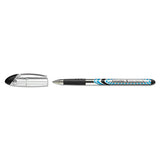 Slider Stick Ballpoint Pen, 1.4 Mm, Black Ink, Black-silver Barrel, 10-box
