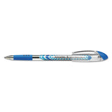 Slider Stick Ballpoint Pen, 1.4 Mm, Blue Ink, Blue-silver Barrel, 10-box