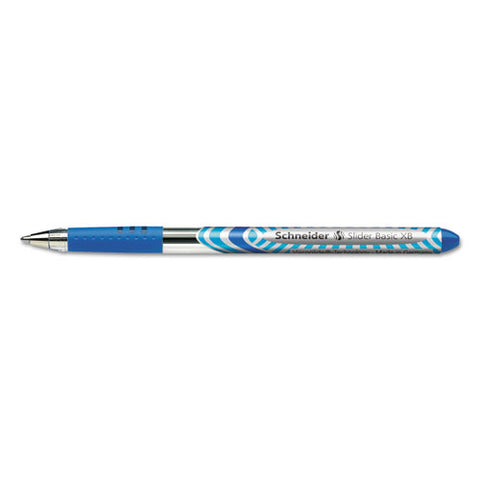 Slider Stick Ballpoint Pen, 1.4 Mm, Blue Ink, Blue-silver Barrel, 10-box