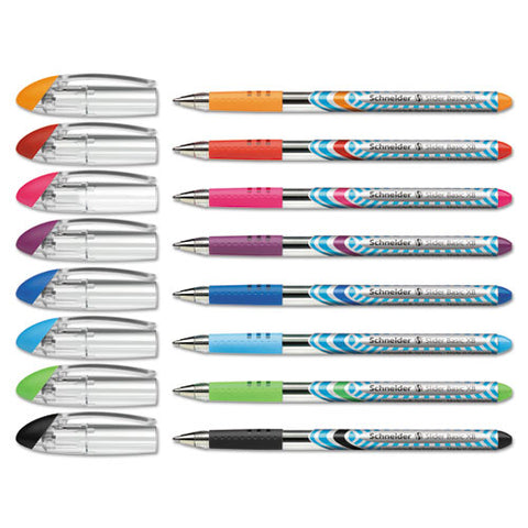 Slider Stick Ballpoint Pen, 1.4 Mm, Assorted Ink-barrel, 8-pack