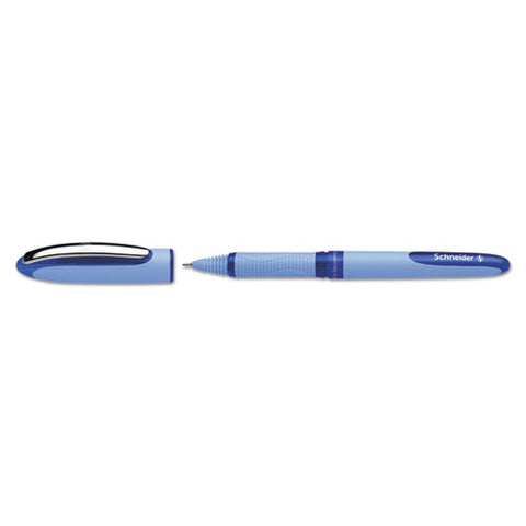 One Hybrid Stick Roller Ball Pen, 0.3 Mm, Blue Ink-barrel, 10-box
