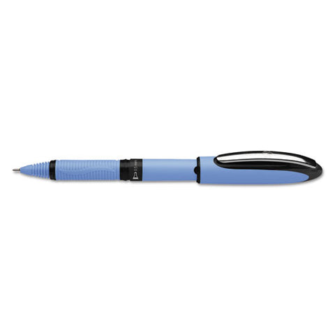 One Hybrid Stick Roller Ball Pen, 0.5 Mm, Black Ink, Blue Barrel, 10-box