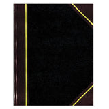 Texthide Record Book, Black-burgundy, 150 Green Pages, 10 3-8 X 8 3-8