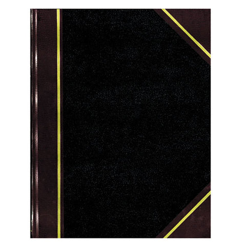 Texthide Record Book, Black-burgundy, 150 Green Pages, 10 3-8 X 8 3-8