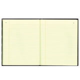 Texthide Record Book, Black-burgundy, 150 Green Pages, 10 3-8 X 8 3-8