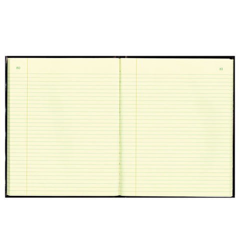 Texthide Record Book, Black-burgundy, 150 Green Pages, 10 3-8 X 8 3-8