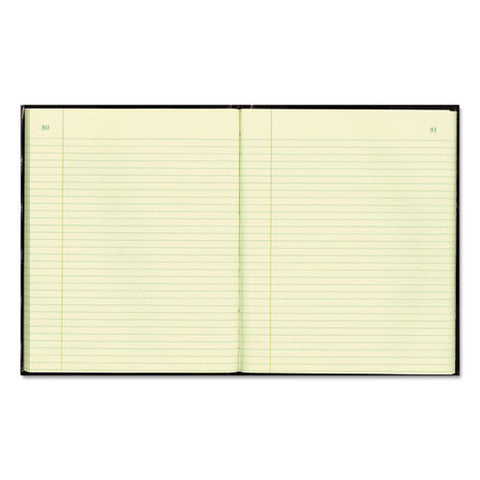 Texthide Record Book, Black-burgundy, 300 Green Pages, 10 3-8 X 8 3-8
