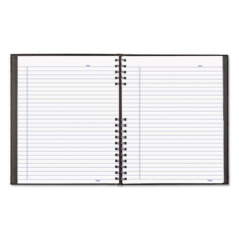 Notepro Notebook, 1 Subject, Medium-college Rule, Black Cover, 11 X 8.5, 100 Sheets