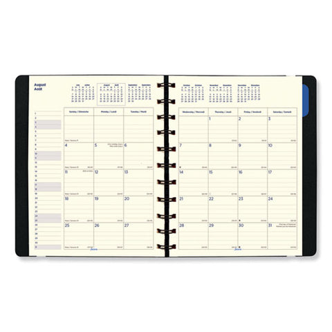Monthly Planner, 10.75 X 8.5, Black, 2020-2021