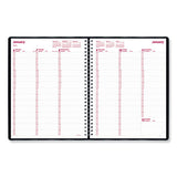 Essential Collection Weekly Appointment Book, 11 X 8.5, Black, 2021