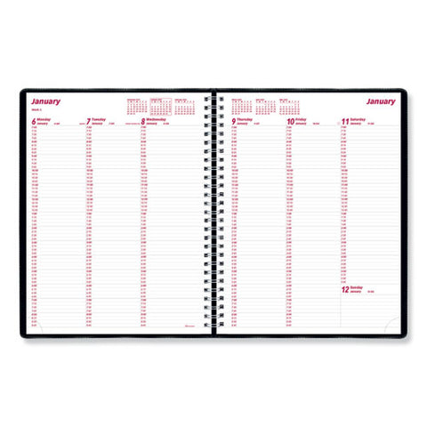 Essential Collection Weekly Appointment Book, 11 X 8.5, Black, 2021