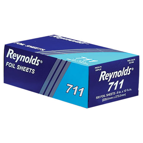Pop-up Interfolded Aluminum Foil Sheets, 9 X 10 3-4, Silver, 3000 Sheet-carton