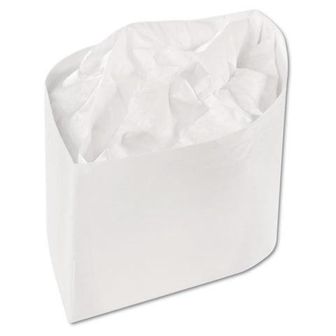 Classy Cap, Crepe Paper, White, Adjustable, One Size, 100 Caps-pk, 10 Pks-carton