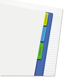 Write-on Index Tabs, 1-5-cut Tabs, Assorted Colors, 2" Wide, 30-pack