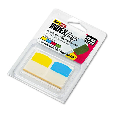 Write-on Index Tabs, 1-5-cut Tabs, Assorted Colors, 1.06" Wide, 48-pack