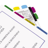 Write-on Index Tabs, 1-5-cut Tabs, Assorted Colors, 2" Wide, 48-pack