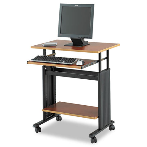 Muv 28" Adjustable-height Desk, 29.5" X 22" X 29" To 34", Cherry-black
