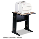 Fax-printer Stand W-reversible Top, 23.5w X 28d X 30h, Medium Oak-black