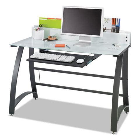 Xpressions 47" Computer Desk, 47" X 23" X 37", Frosted-black