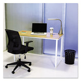 Steel Desk, 47.25" X 24" X 28.75", Beech-white
