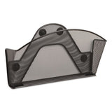 Onyx Magnetic Mesh Panel Accessories, Single File Pocket, Black