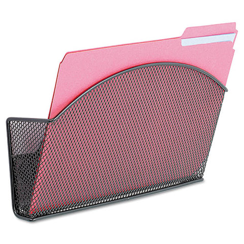 Onyx Magnetic Mesh Panel Accessories, Single File Pocket, Black