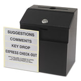 Steel Suggestion-key Drop Box With Locking Top, 7 X 6 X 8 1-2