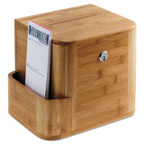 Bamboo Suggestion Box, 10 X 8 X 14, Natural