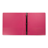 Earth’s Choice Biobased Durable Fashion View Binder, 3 Rings, 1" Capacity, 11 X 8.5, Berry, 2-pack